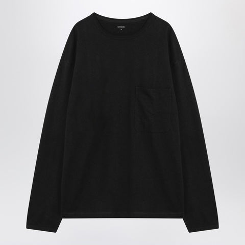 Lemaire LEMAIRE Black cotton-linen jumper