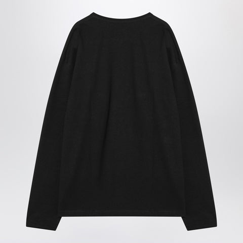 Lemaire LEMAIRE Black cotton-linen jumper