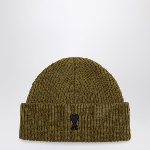 Ami Paris Ami Paris Ami de Coeur bronze wool hat