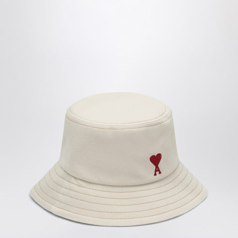 Ami Paris Ami Paris Ami de Coeur Hat in cream colour