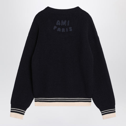Ami Paris Ami Paris Navy blue Ami de Coeur sweater