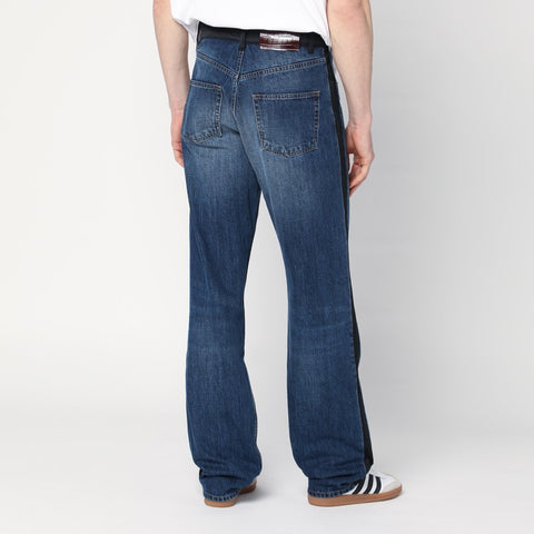 Wales Bonner Wales Bonner Washed-out indigo blue jeans