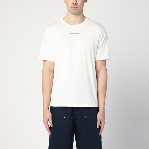 Wales Bonner Wales Bonner Organic cotton ivory T-shirt with logo
