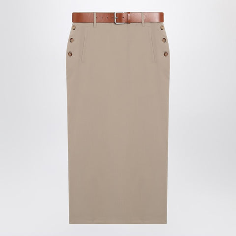 Moschino Moschino Jupe with beige wool skirt