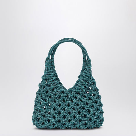 Hibourama Hibourama Aquamarine Vannifique Small bag with crystals
