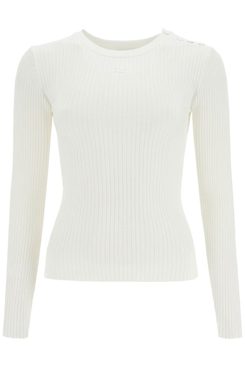 Courreges Courreges 'ribbed stretch knit pullover sweater