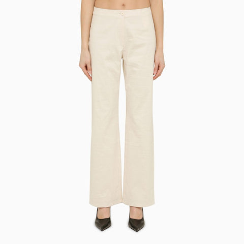 Our Legacy Our Legacy Regular white cotton trousers