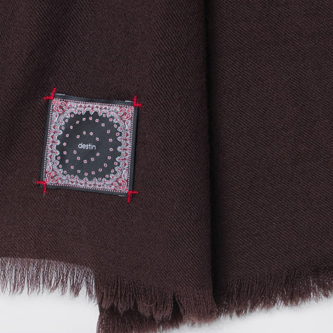 Destin Destin Ebony brown wool scarf