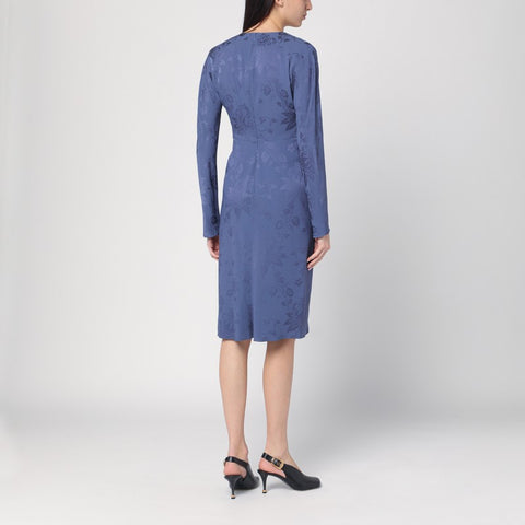 Etro ETRO Jacquard-effect dress in cornflower blue