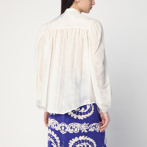 Etro ETRO White cotton and silk shirt