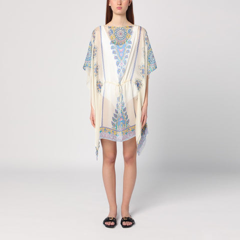 Etro ETRO Short printed silk caftan