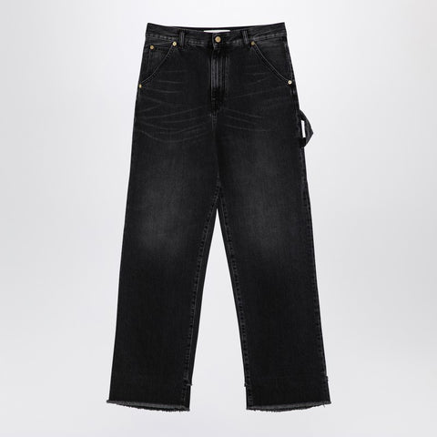 Darkpark DARKPARK Wide black washed denim jeans