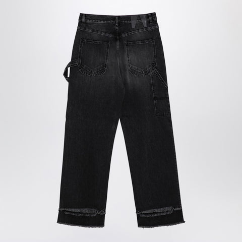 Darkpark DARKPARK Wide black washed denim jeans