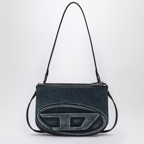 Diesel Diesel 1DR Twin shoulder bag in blue denim