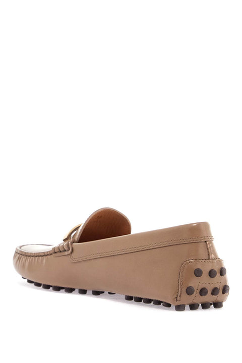 Tod'S Tod'S cappuccino leather driving moccasin