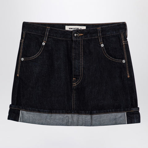 Semicouture Semicouture Floriane miniskirt in dark denim