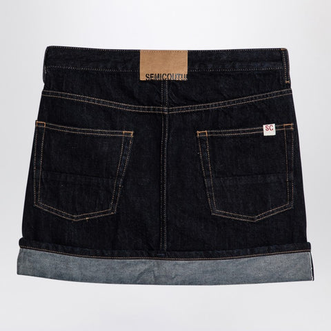 Semicouture Semicouture Floriane miniskirt in dark denim