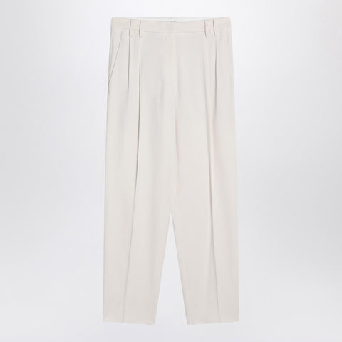 Brunello Cucinelli Brunello Cucinelli Ivory trousers in viscose