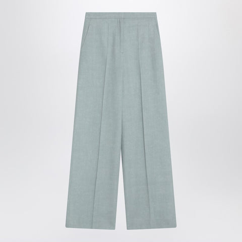 Loulou Studio Loulou Studio Gray fog pants in cotton blend