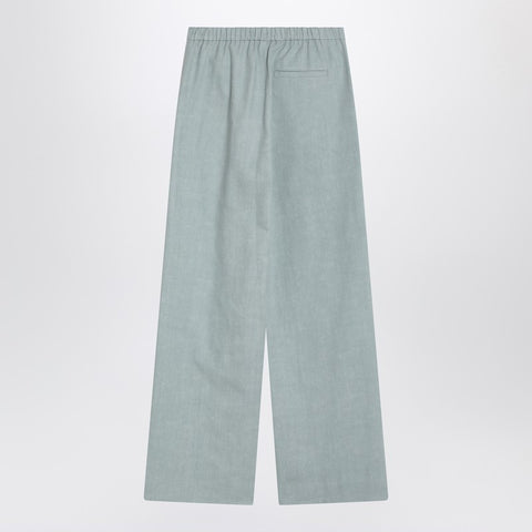 Loulou Studio Loulou Studio Gray fog pants in cotton blend
