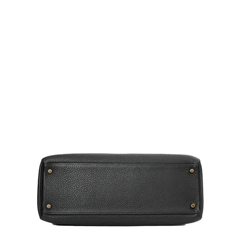 Hermes Kelly 35 bag in black leather