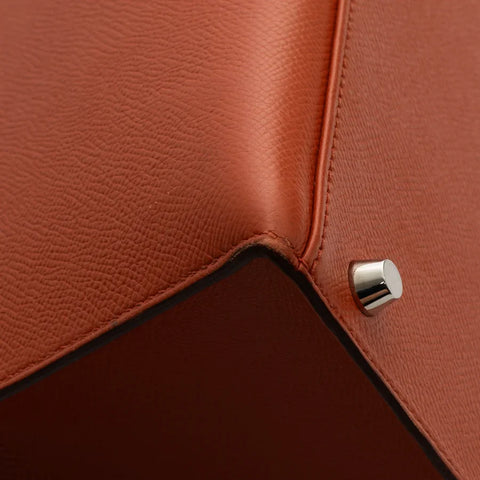 Hermes Kelly 35 bag in orange leather